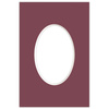 Passe partout 10x15 (6x9) OWAL CZERWONE BORDO - LUCA Q5707