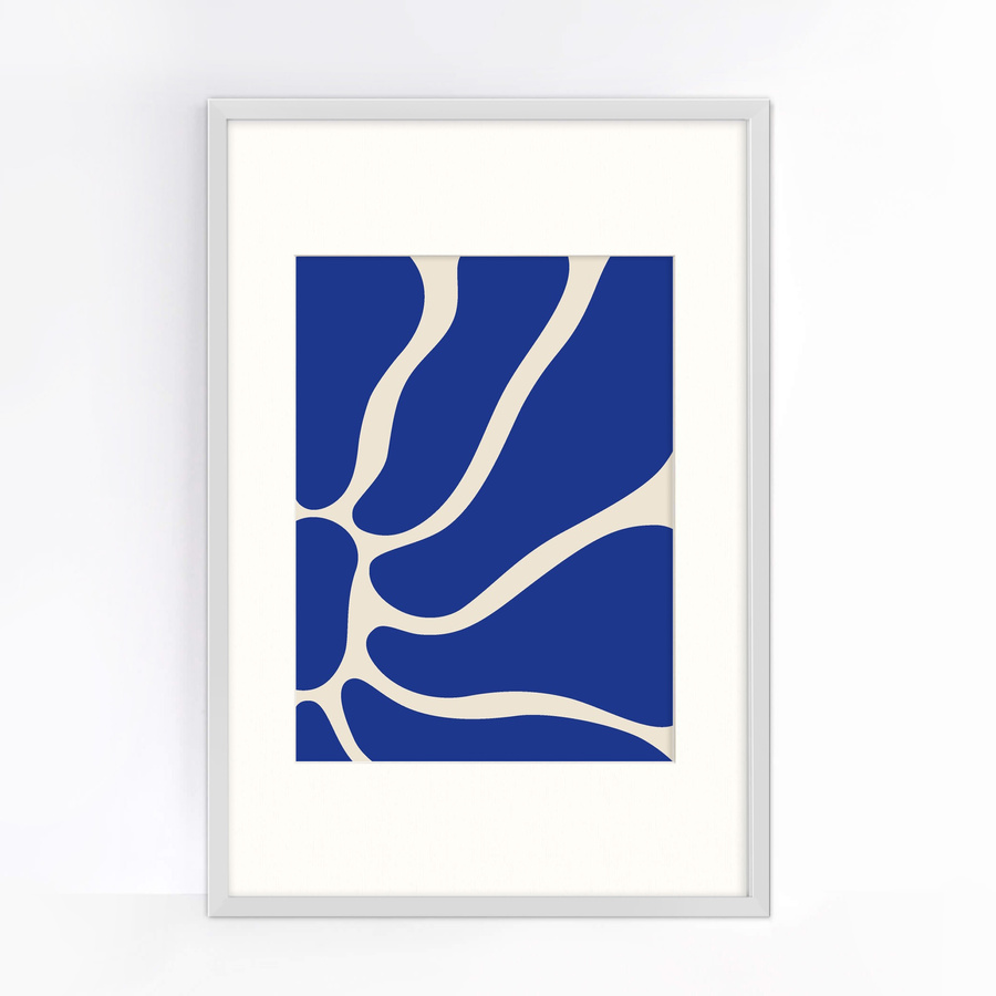 Biała ramka z passe partout na zdjęcia w rozmiarze 40x60 cm z okienkiem passe partout 30x40 cm