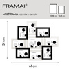 Multirama w  czarno-białym kolorze MULTI  HEN 1-2 na 9 zdjęć ramka na zdjęcia