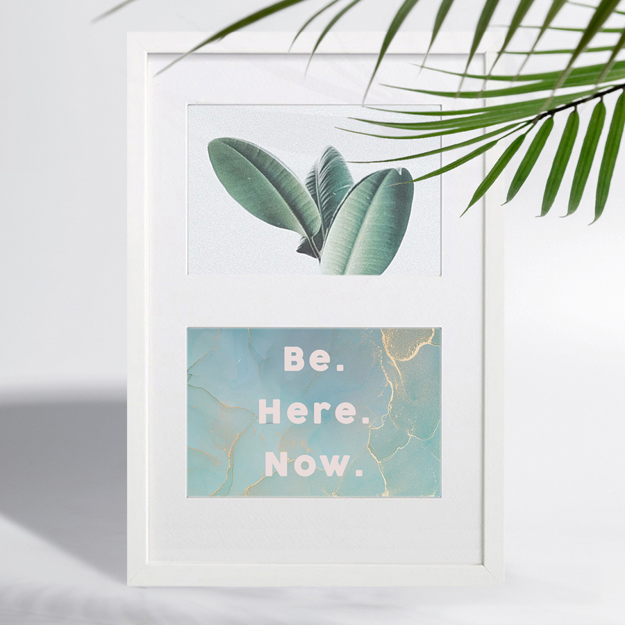 Ramka drewniana galeria passe-partout White 20x27 - kolor biały