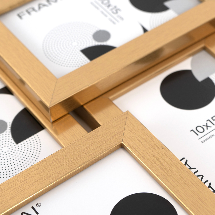 Multiramka MULTI HEN złota ramka na zdjęcia