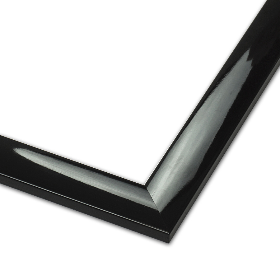 Rama do obrazów, zdjęć, plakatów na wymiar LUCA #1308. Nowoczesna, prosta drewniana oprawa - kolor czarny lakier