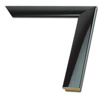 Rama do obrazów, zdjęć, plakatów na wymiar LUCA #1308. Nowoczesna, prosta drewniana oprawa - kolor czarny lakier