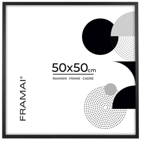 Czarna ramka na zdjęcia  w rozmiarze 50x50 cm