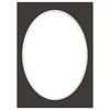 Passe partout 15x21 (13x18) OWAL CZARNE BLACK LUCA Q58011