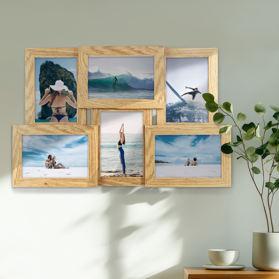 Multiramka MULTI HEN dębowy brąz ramka na zdjęcia