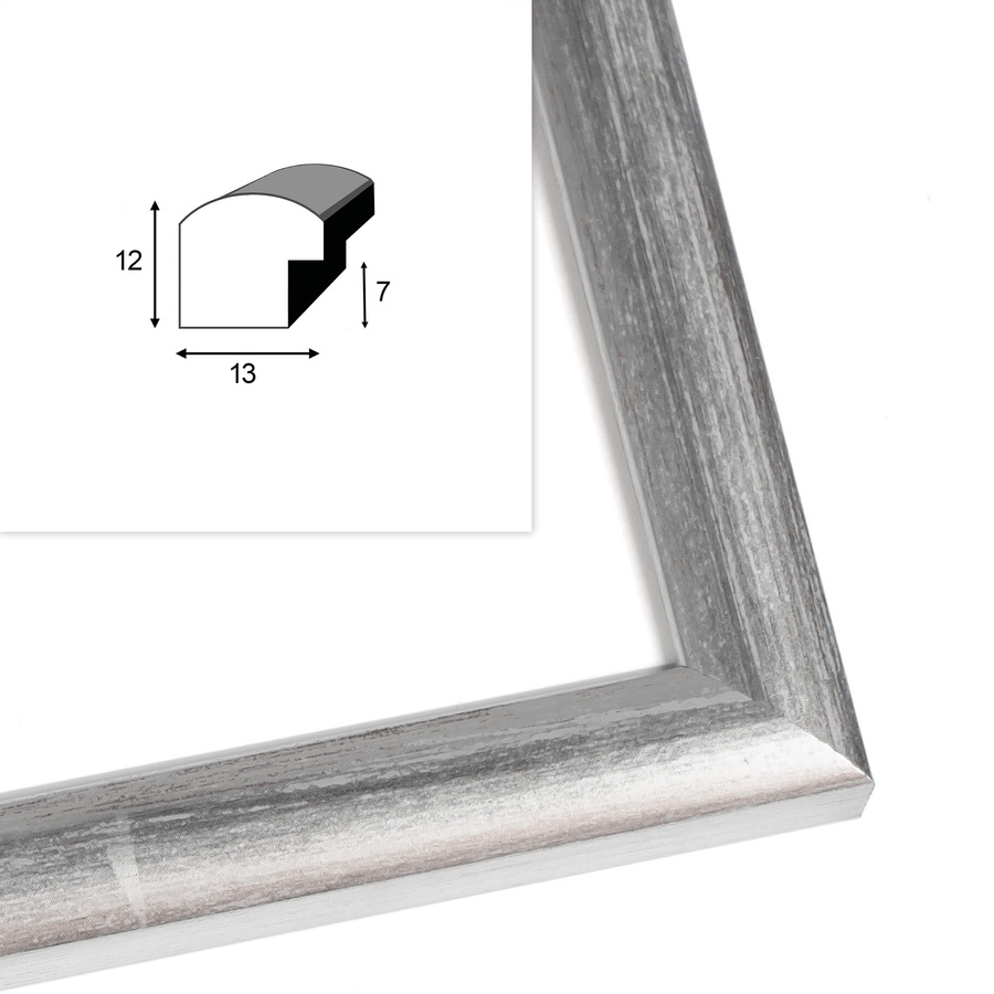 Zestaw srebrnych ramek galeria HIT 1 S GF0003