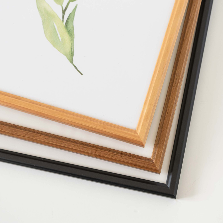 Ramka drewniana PRESTO 1850, szlachetna fotoramka na zdjęcia, plakaty lub rysunki - kolor naturalne drewno