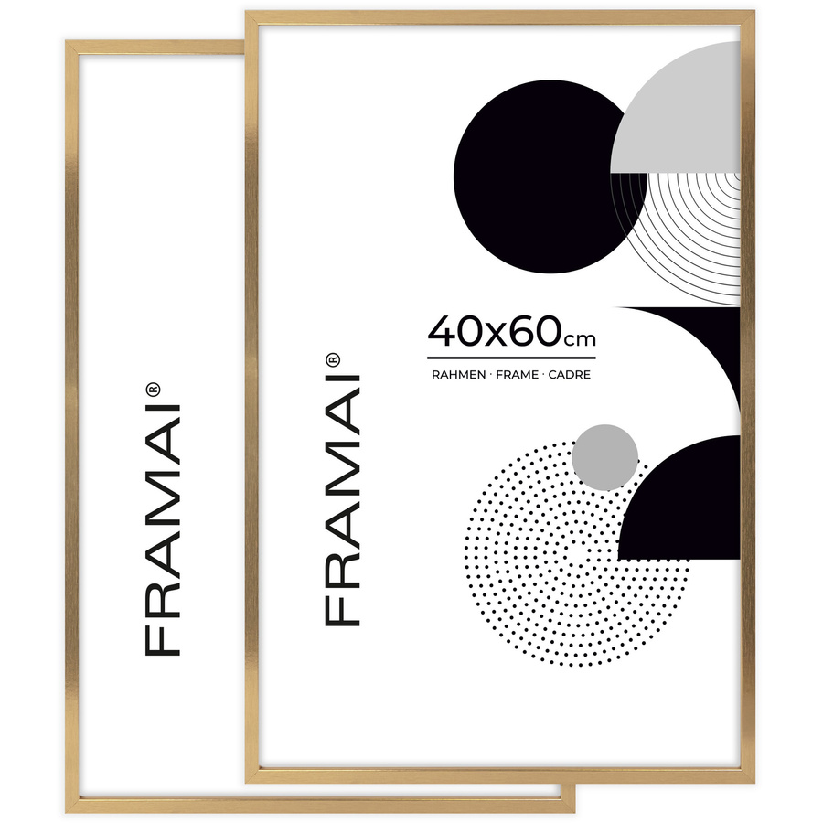 Złota ramka na zdjęcia KEA Z w rozmiarze 40x60 cm