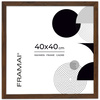 Brązowa ramka na zdjęcia w rozmiarze 40x40 cm