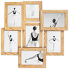 Multirama w dębowym kolorze MULTI HEN 01 na 7 zdjęć ramka na zdjęcia