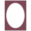 Passe partout 15x21 (13x18) OWAL CZERWONE BORDO - LUCA Q5707