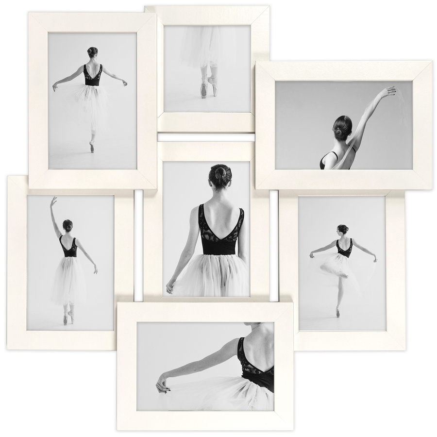 Multirama biała MULTI HEN 1 na 7 zdjęć ramka na zdjęcia