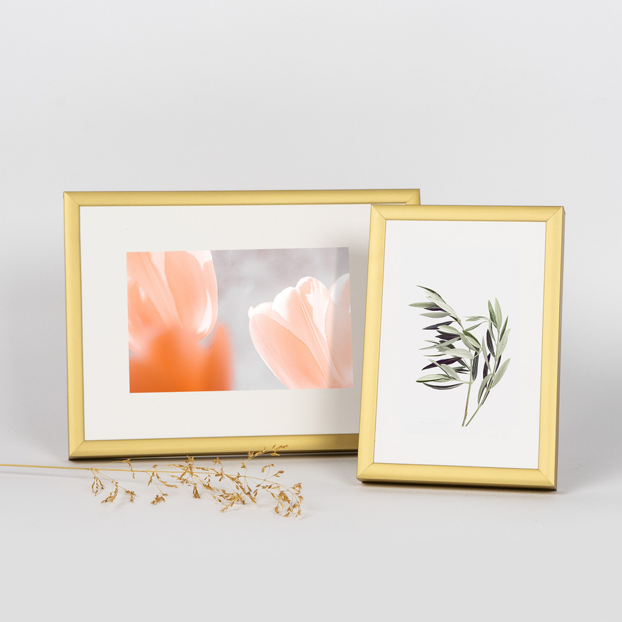 Ramka aluminiowa ROYALL Złote 15x20 cm