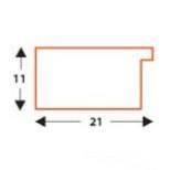 Ramka z drewna surowego CRUDO 1703, prosta i naturalna fotoramka na zdjęcia, plakaty lub rysunki