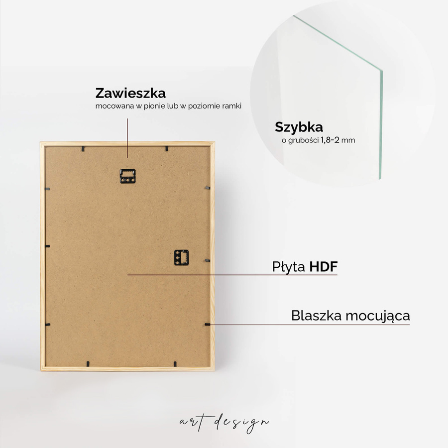 Pakiet ramek drewnianych 5 szt. PINIA 04 5SZT 30x40 cm