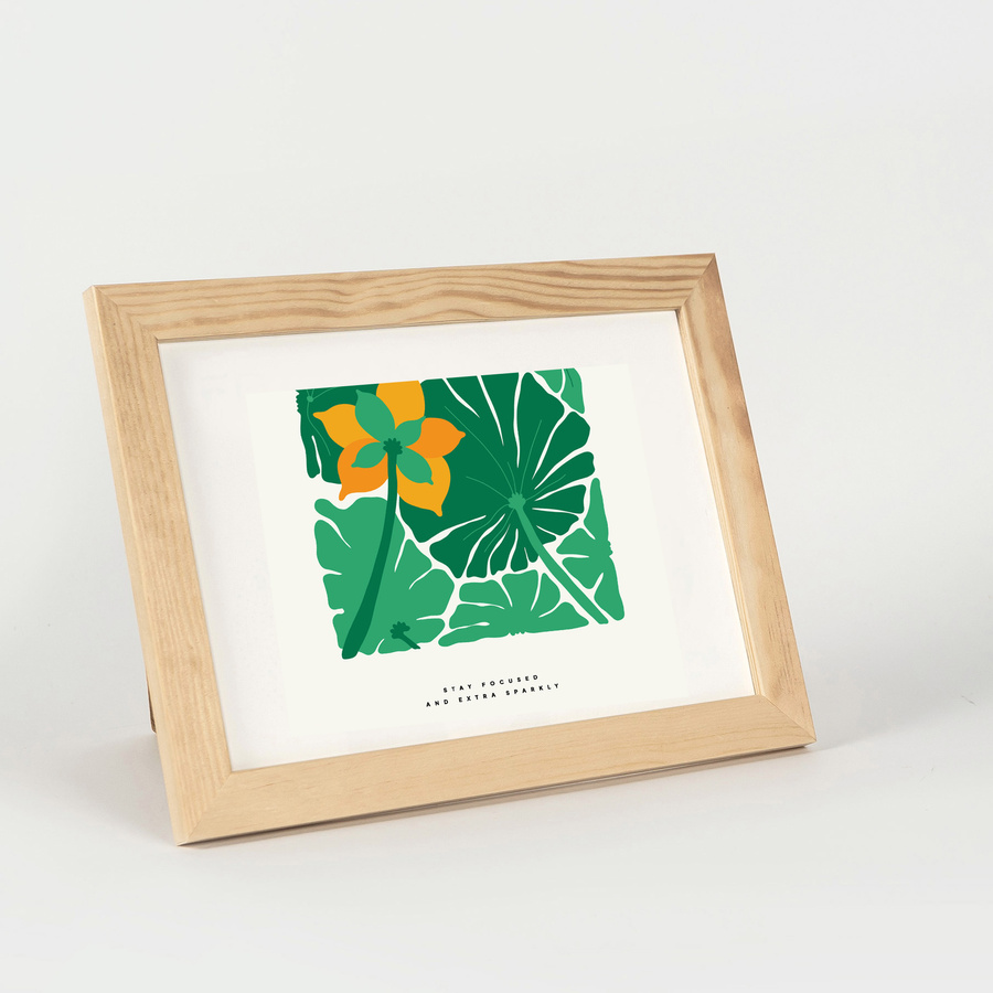 Ramka z drewna surowego na zdjęcia RAW 15x21 cm