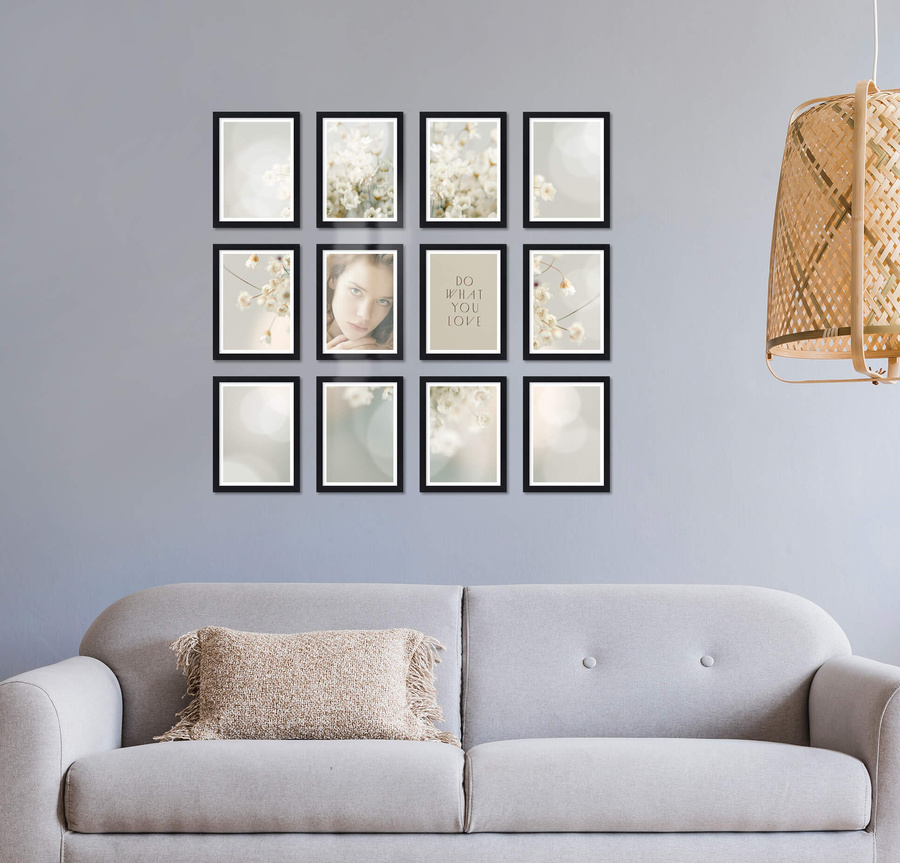 Zestaw ramek PINIA 2 GF0018 - galeria ramek na 12 zdjęć