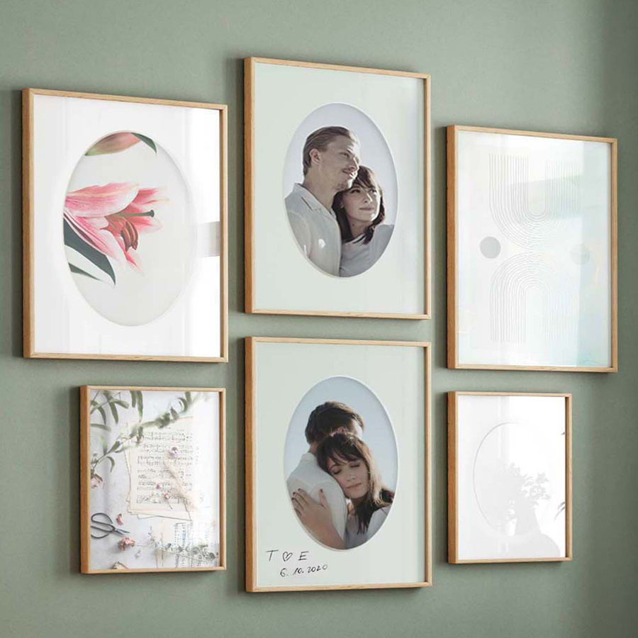 Passe partout 15x21 (10x15) BIAŁY OWAL CHALK LUCA Q5103