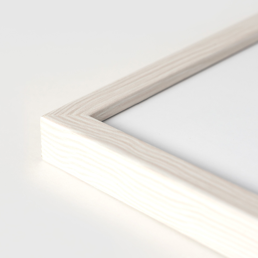 Biała ramka na zdjęcia z przetarciami FDM 5 w rozmiarze 30x40 cm