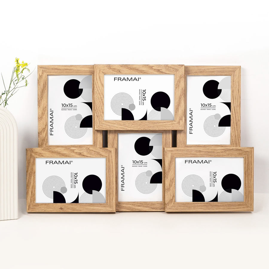 Multiramka MULTI HEN dębowy brąz ramka na zdjęcia