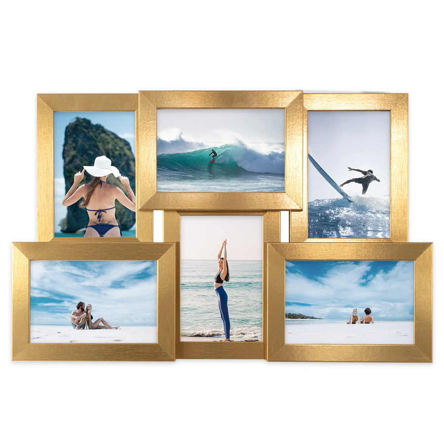 Multiramka MULTI HEN złota ramka na zdjęcia