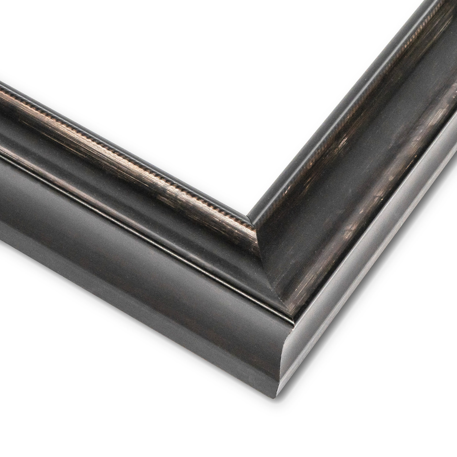 Rama do obrazów, zdjęć oraz plakatów na wymiar LUCA #3093. Klasyczna, drewniana oprawa - holkiel wysoki, kolor czarny