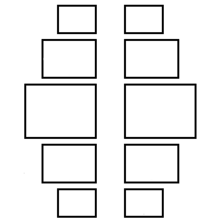 Zestaw ramek PINIA 2 GF0040 - galeria ramek na 10 zdjęć