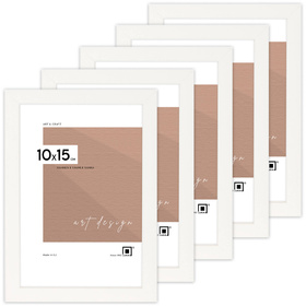 Zestaw ramek drewnianych PINIA 2683 PAK 5 szt. - kolor biały