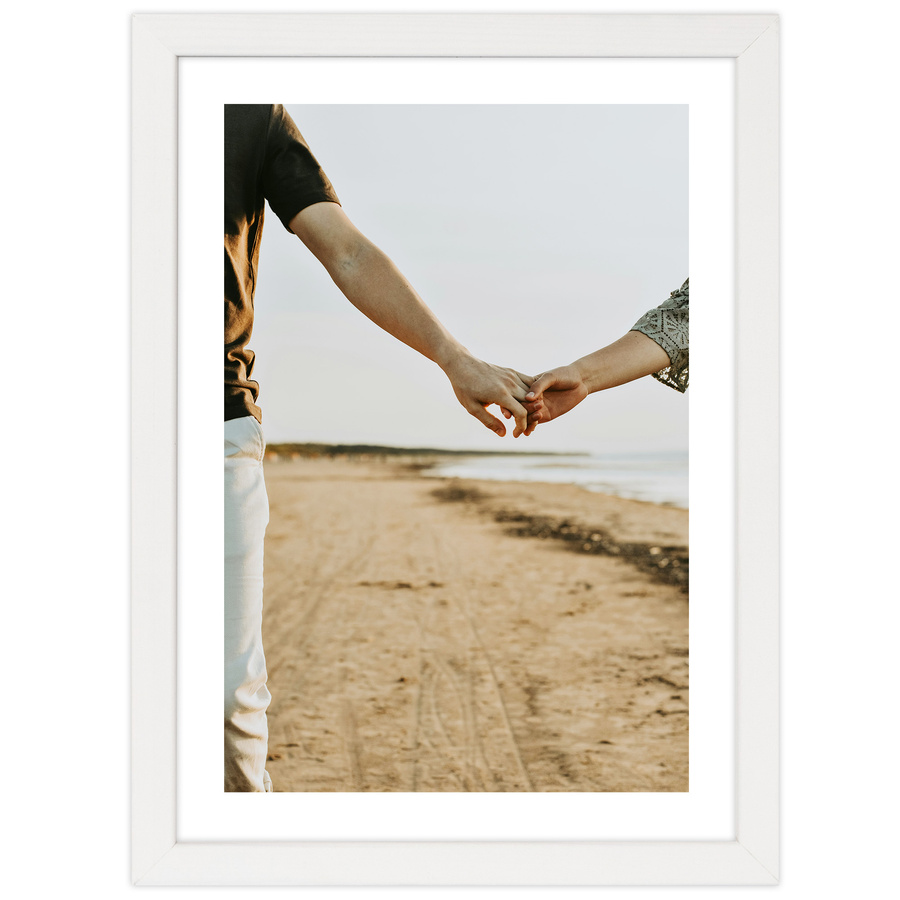 Galeria ścienna PINIA 1 GF0001. Zestaw białych ramek na ścianę