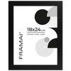 Czarna ramka na zdjęcia o rozmiarze 18x24 cm