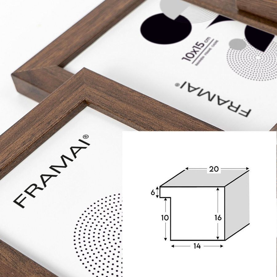 Multiramka MULTI HEN brązowa ramka na zdjęcia