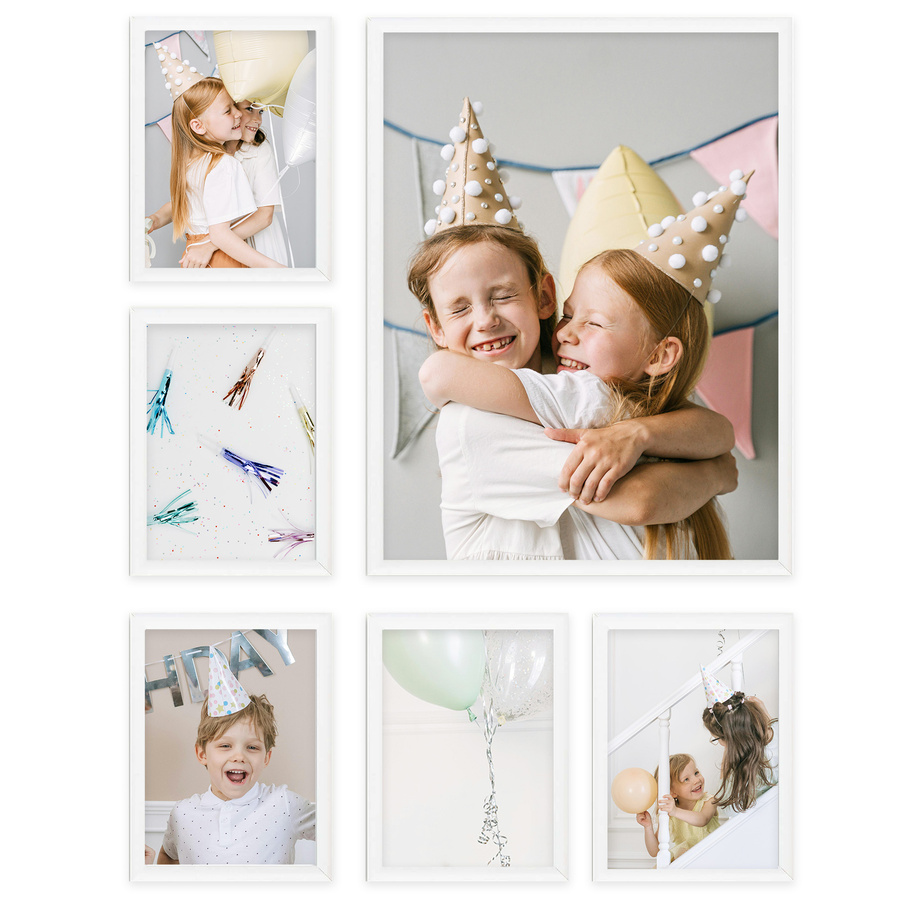 Zestaw białych ramek galeria HIT 01 GF0002