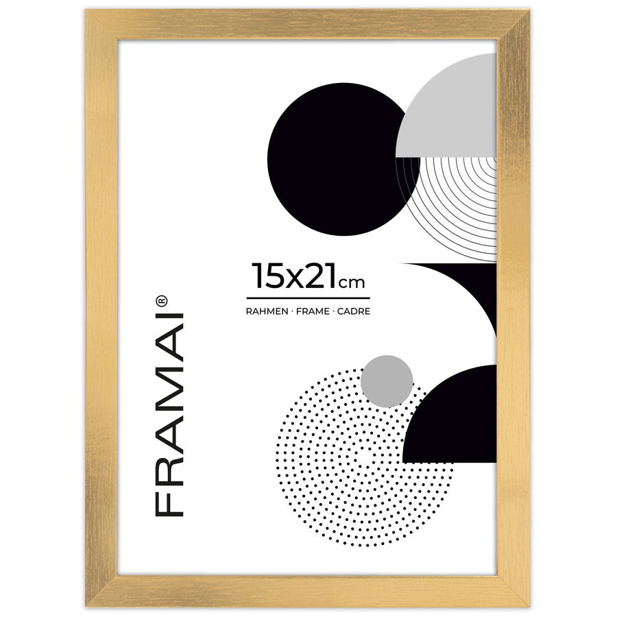 Złota ramka na zdjęcia KEA Z w rozmiarze 15x21 cm