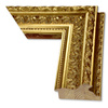 Rama do obrazów, zdjęć, luster na wymiar LUCA #2576. Bogato zdobiona drewniana oprawa - ornamenty, kolor jasne złoto