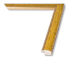 Rama do obrazów, zdjęć oraz plakatów na wymiar LUCA #137. Nowoczesna obła, drewniana oprawa - kolor złoty z paskiem