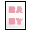 Ramka na zdjęcia BABY czarna. Ramka z passe partout o rozmiarze 30x40 cm