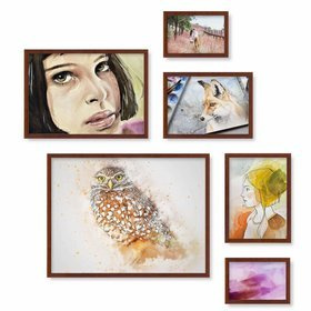 Zestaw brązowych ramek galeria Pinia 3 GF0010