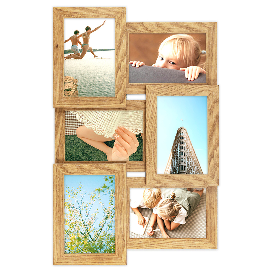 Multiramka MULTI HEN dębowy brąz ramka na zdjęcia