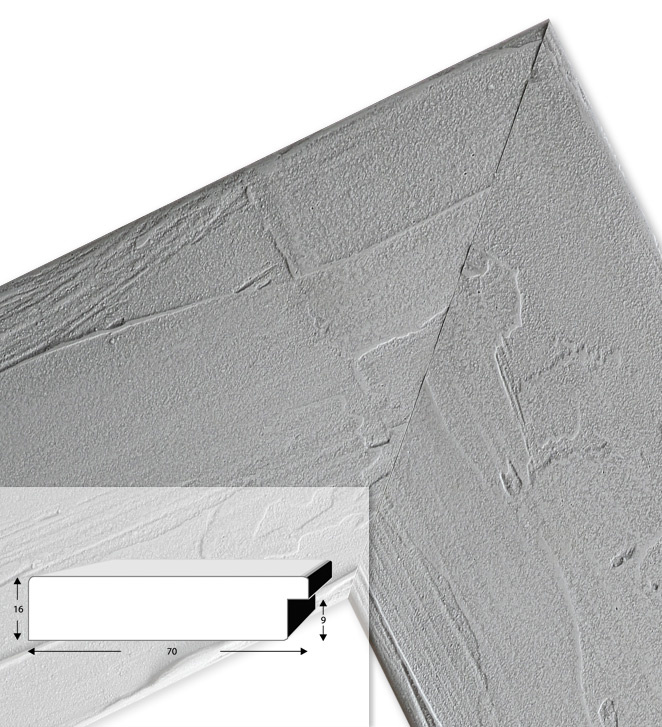 Lustro nowoczesne w ramie 50x120 cm