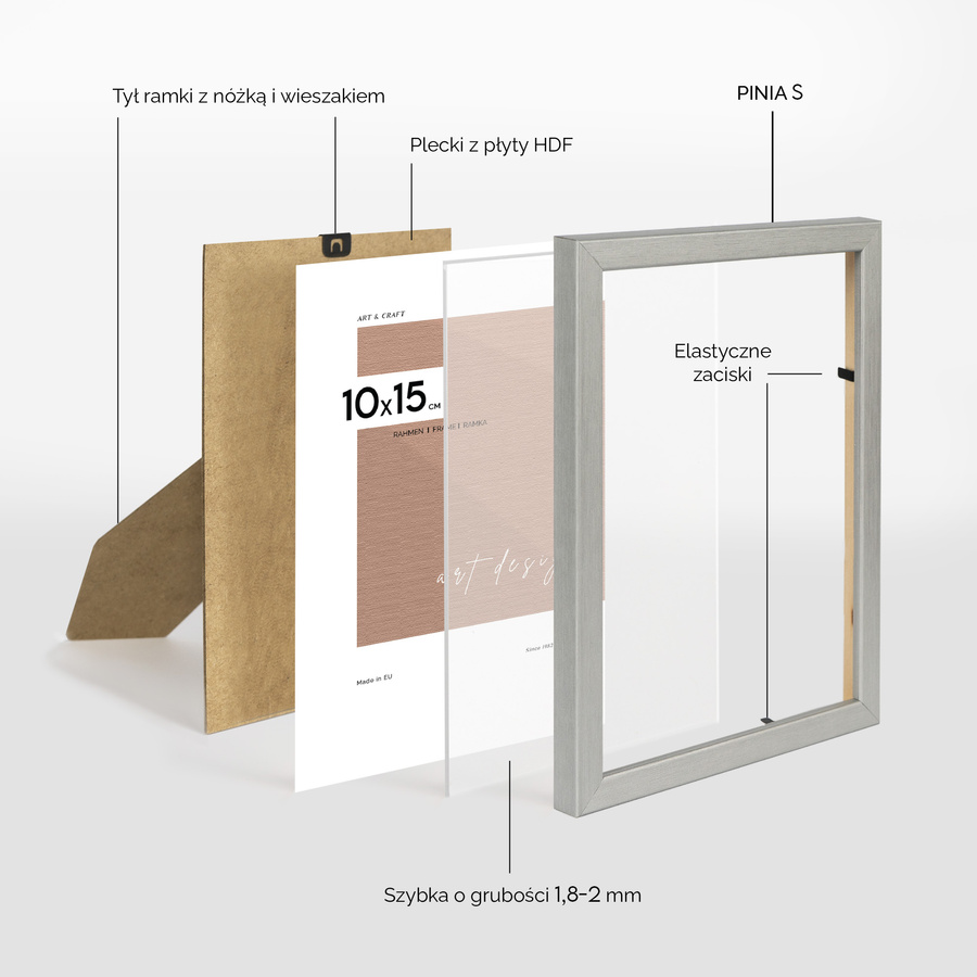 Ramka srebrna PINIA S 10x15