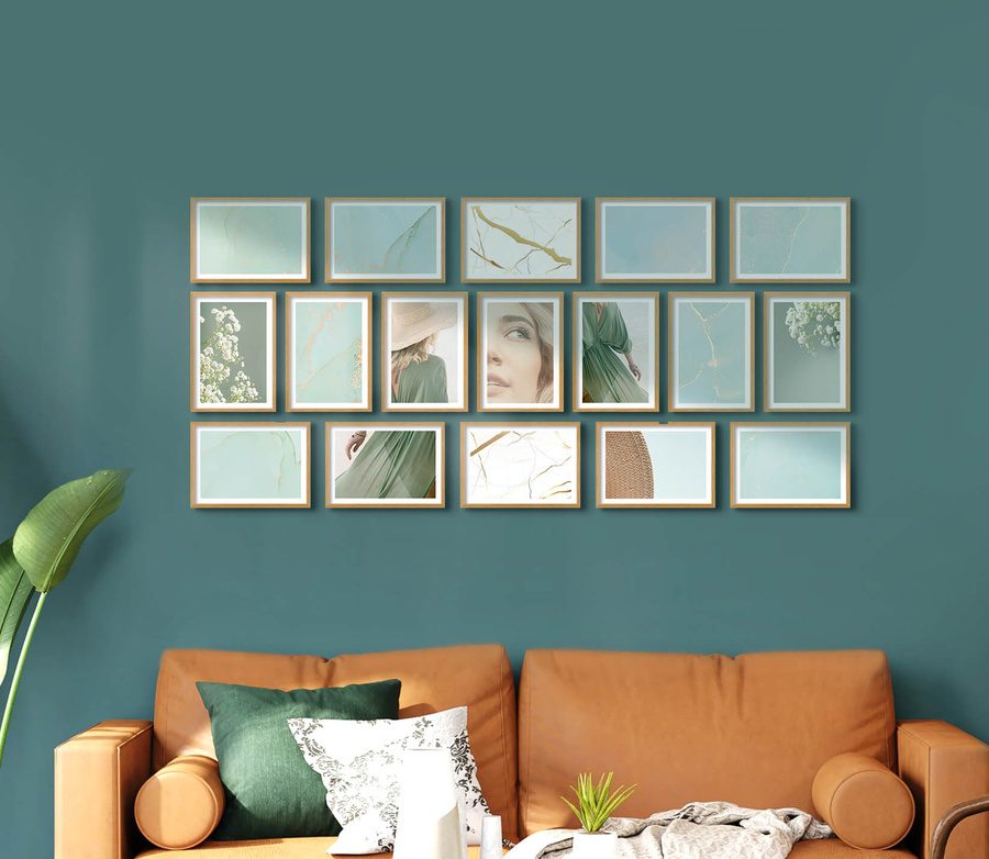 Zestaw ramek PINIA 00 GF0028 - galeria ramek na 17 zdjęć