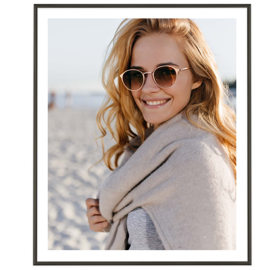 Ramka aluminiowa ROYALL 2 Czarna 50x60 cm