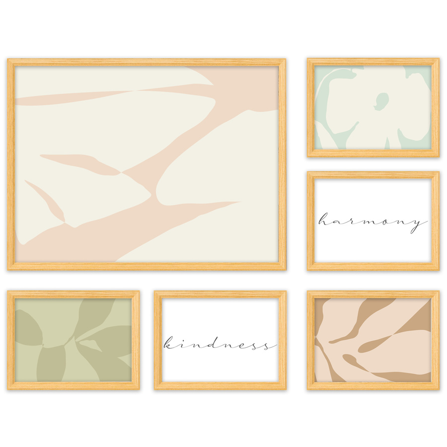 Galeria ścienna PRESTO 0 GF0002. Zestaw naturalnych ramek na ścianę