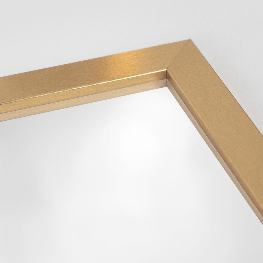 Lustro 50x70 cm w złotej ramce – elegancja i funkcjonalność L-HEN-Z-50X70