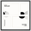 Foto galeria 40x40 cm na 4 zdjęcia o wymiarach 10x15 cm i 15x21 cm w czarnym kolorze