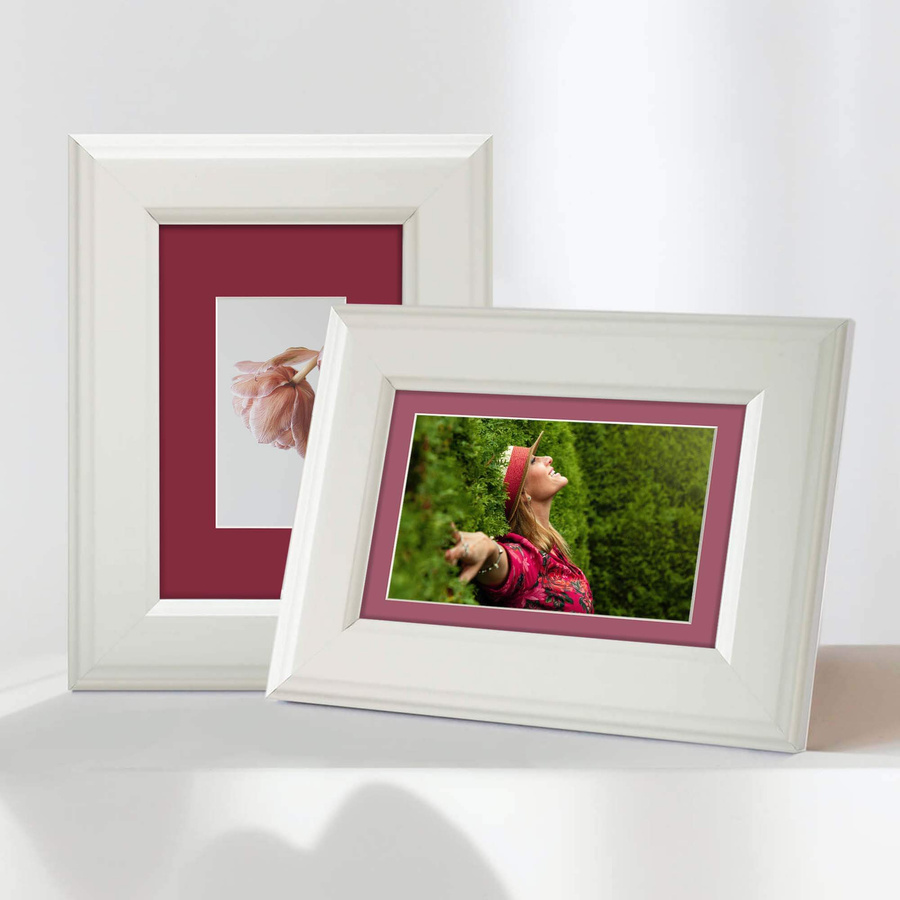 Passe partout 10x15 (6x9) CZERWONY - LIGHT RED - LUCA Q5702