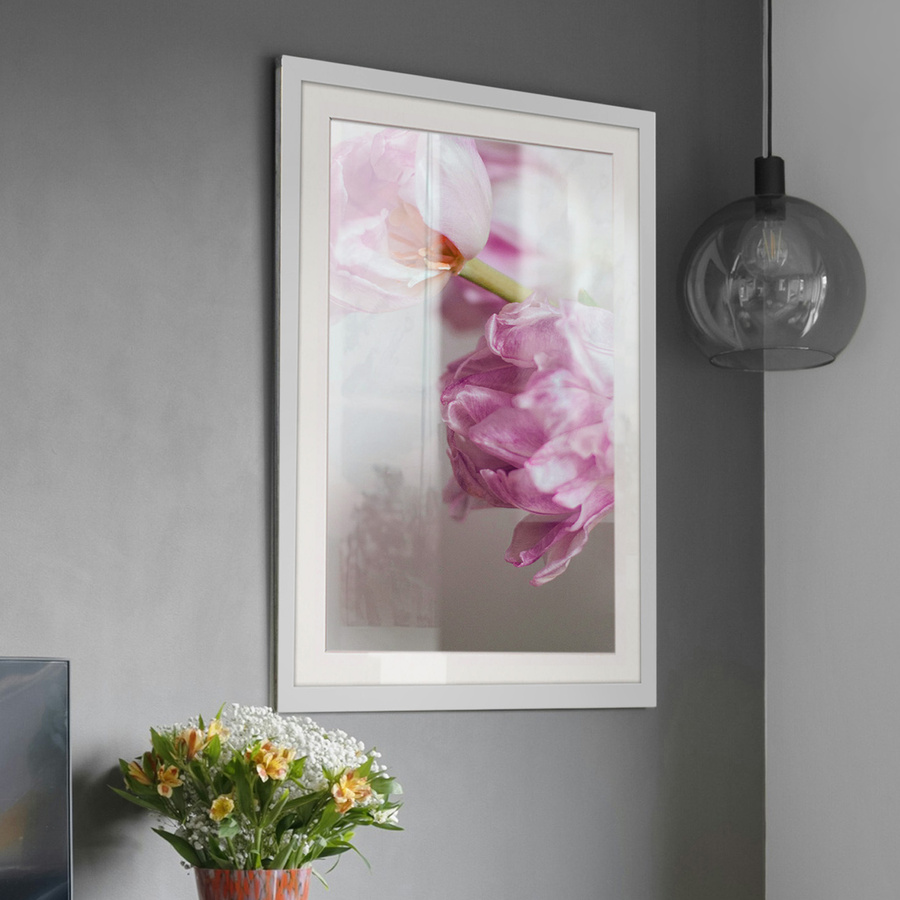 Biała ramka na zdjęcia w rozmiarze 40x50 cm