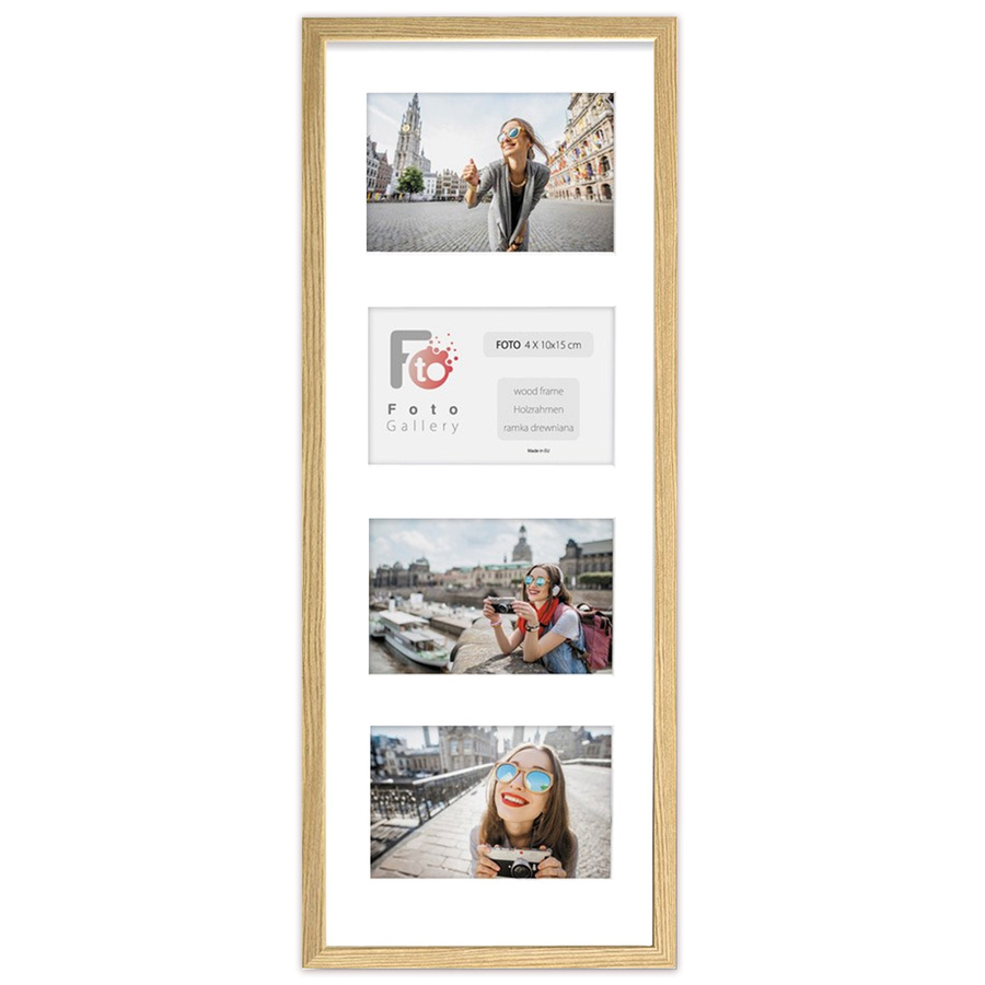 Ramka drewniana galeria passe-partout Natural 20x55 - kolor naturalne drewno