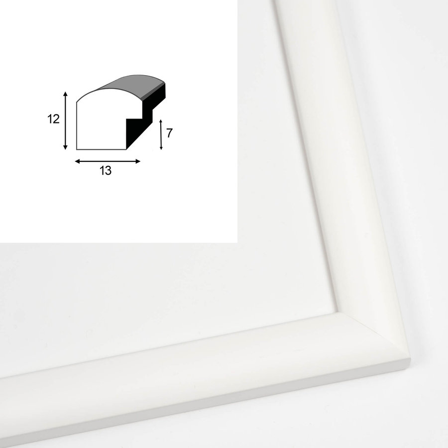 Zestaw białych ramek galeria HIT 01 GF0002